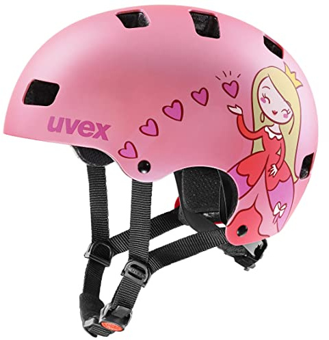 uvex Kid 3 CC, Casco Infantil Robusto, Ajuste de Talla individualizado, ventilación optimizada, Pink Matt, 51-55 cm