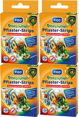 varivendo Notizblock + 40 Figo Kinderpflaster Dinosaurier