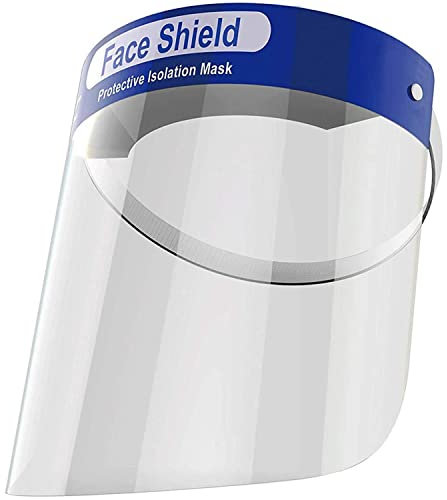 ALBERT AUSTIN 1x Face Shield - Protective Shield Visor - Glasses Transparent Face Visor Resistant to Prevent Splash