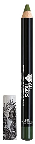 ALL TIGERS - Vegan Lidschatten - hochpigmentiert - Natürliche Inhaltsstoffe - Olivgrüner Farbton Watch out I roar 304-3-in-1 Eyeltstift - Langanhaltender Halt - Cruelty-free