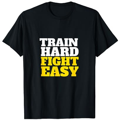 Train Hard Fight Easy IPSC Speed Steel Shooting Accessoires T-Shirt