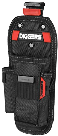 Diggers Tools - Zangen Werkzeugtasche - [ Profi Quick Klik System ] Flexibel Kombinierbare Werkzeugtasche Gürtel - Hochwertige Gürteltasche Werkzeug für Elektriker, Dachdecker & Zimmerer