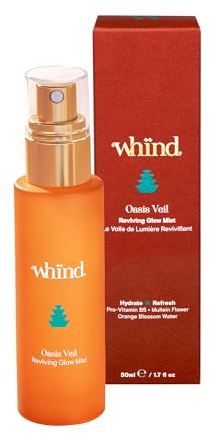 whind Oasis Veil Reviving Glow Facial Mist with Hyaluronic Acid & Vitamin C – Moisturizing Face Mist Setting Spray for Hydration and Glow – 50ml