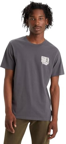 Levi's Graphic Crewneck Tee T-shirt, Space Cowboy Vw Andesite Ash, M Uomo