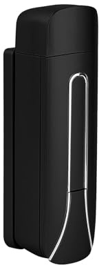 Dispenser per doccia a parete, 350 ml, dispenser manuale per sapone liquido, per casa, bagno, cucina, hotel, ufficio (nero)