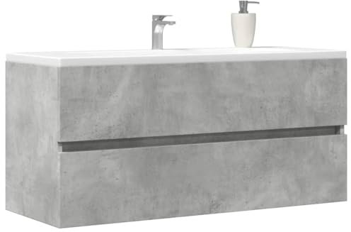 ShGaxin Armario para Lavabo contrachapada Gris hormigón 100x38,5x45 cm, Armario Baño, Mueble Bajo Lavabo, Mueble Baño, Muebles para Lavabo - 856251