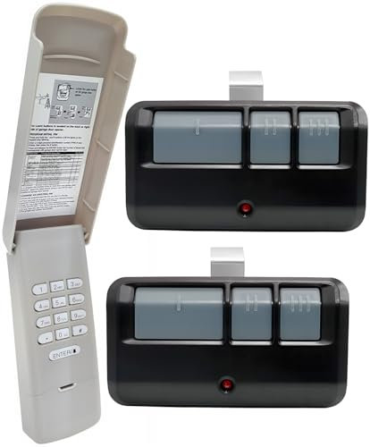 Tastiera apriporta del garage e telecomando universale a 3 pulsanti per Lift Master, Chamberlain, Craftsman, telecomando di ricambio 893MAX 893LM 373LM 971LM 877MAX 877LM G940EV-P2 CMXZDCG440 878MAX