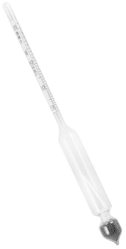 POPETPOP Alcolometro in Vetro 70-100, Misuratore Gradi Alcolici Preciso e Portatile per Vino e Liquori, per Vinificazione e Controllo Rapido
