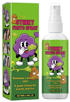 Stinkande spray - 50 ml rolig fartspray | Stinkande Dimskämt | Kraftfull Fuktig Gag | Luktar Superstark kroppslukt för vuxna, kvinnor, pojkar, flickor, ungdom