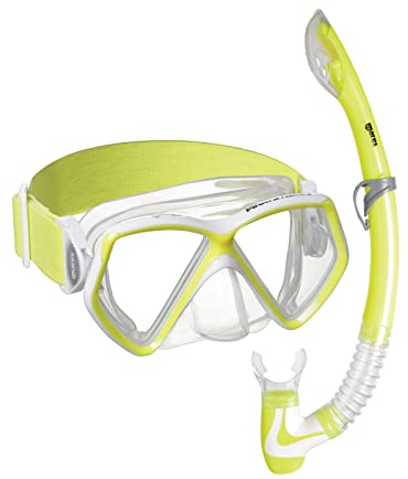 Mares Aquazone Combo Pirate Neon, Combo bestehend aus Maske und Schnorchel Kinder 8-14 Jahre