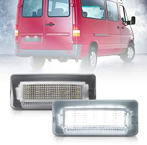 NSLUMO Luz LED para matrícula para Mercedes-Ben Sprinter 1995-2006 W901 W902 W903 W904 W905 Volks LT II MK2 1996-2006 Lámparas traseras de etiqueta