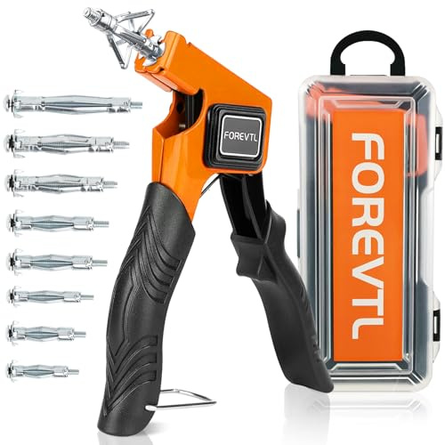 FOREVTL Molly Bolts for Drywall & Plaster Walls (0.12-1.52), 32PCS in 8 Sizes Screws with Molly Bolts Setting Tool, Heavy Duty Hollow Wall Anchors Perfect for TV, Picture & Mirror, Holds Up to 65lbs