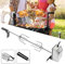 YRHome 117cm BBQ Drehspieß Grillspieß Set Edelstahl mit Motor, passend für Gasgrill mit 4X Gabel Fleischklammer,Griffstück und Motor Elektrischer Drehspieß Drehspiess,220V - 240V,Universal Grillspiess