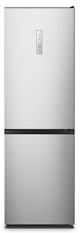 Hisense RB390N4CCD1 Frigorifero Combinato Total No Frost, Inox, 1.86x60cm, Classe D, 304L