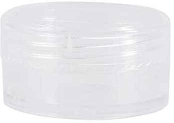 DOITOOL 80pièces Pot Vide Plastique Transparent avec Couvercle pour Échantillons Cosmétiques Set de Pots Ronds pour Rangement de Produits de Beauté