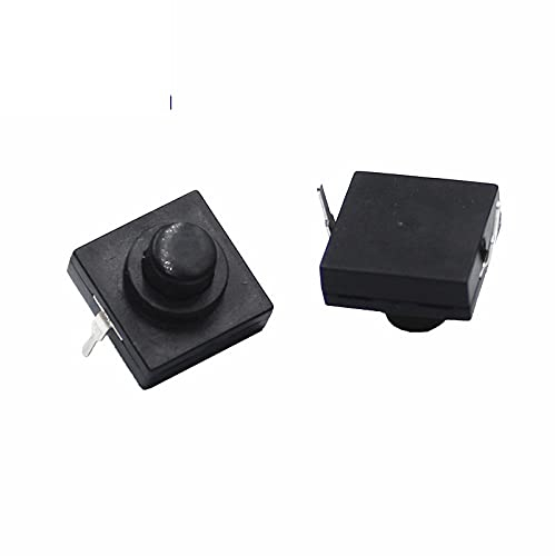 PQYSMVVG 1000 Teile/los Ultradünne Taschenlampe Schalter Schlüsselschalter 12129,4mm Taschenlampe Schalter 2 Fuß selbstsichernde Schalter