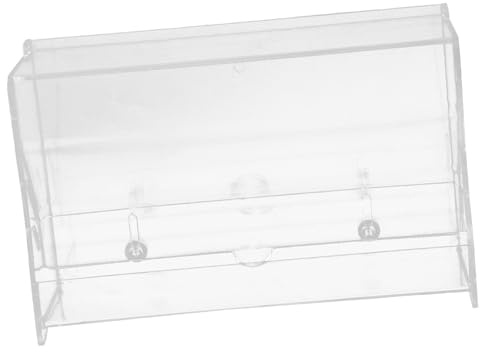Milisten Distributeur Automatique Transparent Acrylique pour Poules Rutin Mangeoire Hygiénique à Capacité pour Oiseaux Conception Anti-basculement Et Ajout Facile De Nourriture