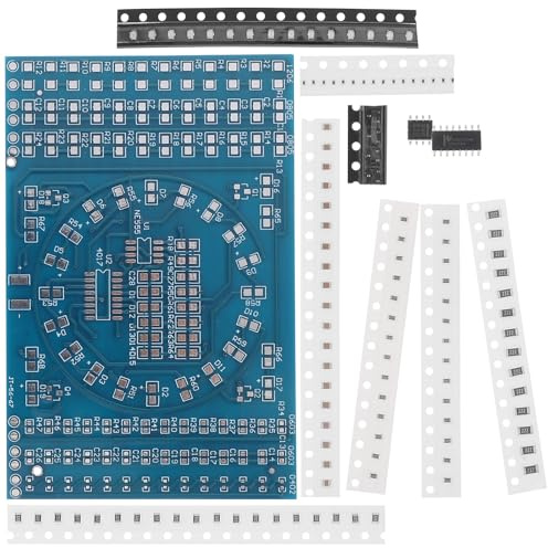 VILLFUL Kit De Pratique De Soudage Avec Planche Pcb Pour Entraînement Soudure Électronique Kit De Bricolage Complet Pour Micro-Soudure Et Composants Électroniques Amélioration Des Compétences