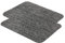 Schmutzfangmatte innen waschbar 2er Set 40x60 cm – Sauberlauf anthrazit 100% Baumwolle Türmatte - Entra SAUGSTARK - rutschfeste Fußmatte pflegeleicht
