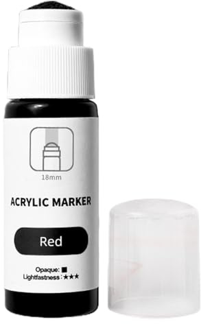 Uhngw Marcador de trapeador, punta acrílica de 18 mm, a base de agua, impermeable, suministros de graffiti, resistente a la decoloración, tinta de 60 ml para todas las superficies, murales, lienzo