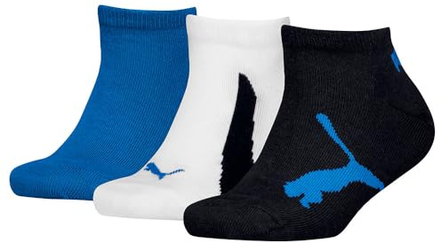 PUMA Sneakerstrumpor (set om 3) barn, Marinblå/vit/stark blå, 35-38