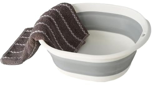 Vasca per la biancheria pieghevole – Vasca di risciacquo pieghevole, Vasca di lavaggio multiuso all'aperto | Vasca da tavola portatile, Lavello sospeso, ideale per il campeggio e le attività all'aria