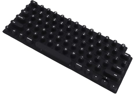 Protector de Cubierta del Teclado Elevado de Silicona, Cubierta del Teclado para Uñas Largas, Diseño de Teclas Cilíndricas en Forma de Torre, Compatible con OS X Pro 14 Pro 16 Air 13, Tipificación