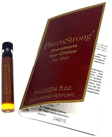 PheroStrong YOUR CHOICE Pheromon Parfüm für Herren – Lang anhaltendes Eau de Cologne mit Lavendel, Zitrone & Madagaskar-Vanille – Männlich, verführerisch & selbstbewusst – 1 ml