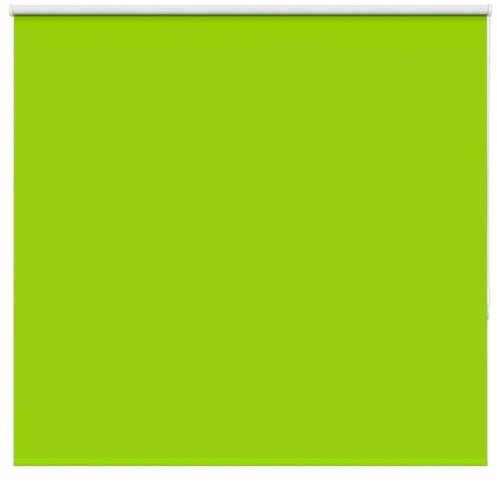 Estor enrollable opaco hojas verde 165 x 150 cm ancho tela 161,6 cm poliéster