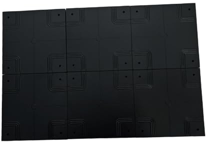 F Fityle Kit de Diorama de Garaje de Hangar mecánico de 6 Piezas, Placa Base de Piso Negra Resistente y versátil, para construcción de escenas de Taller en, Style B