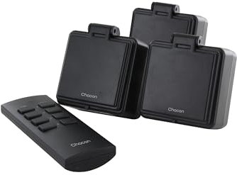 Set 3 Mini Prises On/Off extérieures 3000W + télécommande