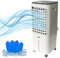 MYLEK Evaporative Air Cooler Portable Mobile Electric Fan Humidifier 8ltr, Lightweight 75W Low Energy, 3 Speed Settings for Homes, Offices, White