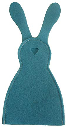 Nobranded Eierwärmer Hase aus Filz, Ostern-Deko-Hase, Osterdeko Eiwärmer für Frühstückseiern, Blau