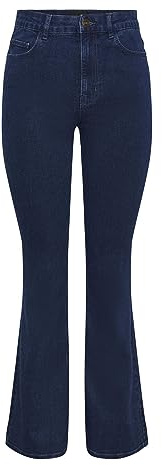PIECES PCPEGGY Flared HW - Jeans da Donna Db Noos BC Denim, Taglia M