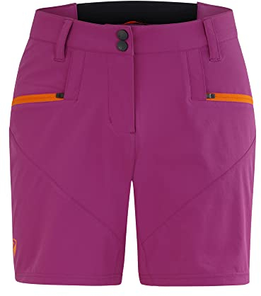Ziener Damen Nita X-function Fahrrad Shorts Rad Hose mit Innenhose Mountainbike Outdoor Freizeit atmungsaktiv schnelltrocknen, Light Plum, 38 EU