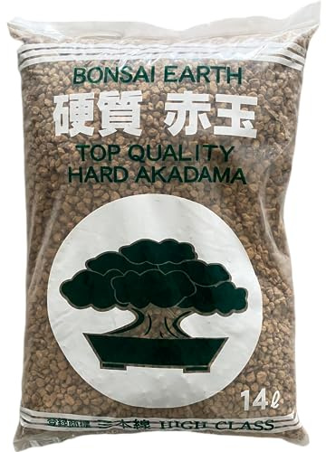 Substrato Akadama Ibaraki Triple Line (SSS_1-2mm) 14L Substrato di alta qualità realizzato in argilla proveniente dal Giappone specifico per l'uso nella coltivazione di bonsai