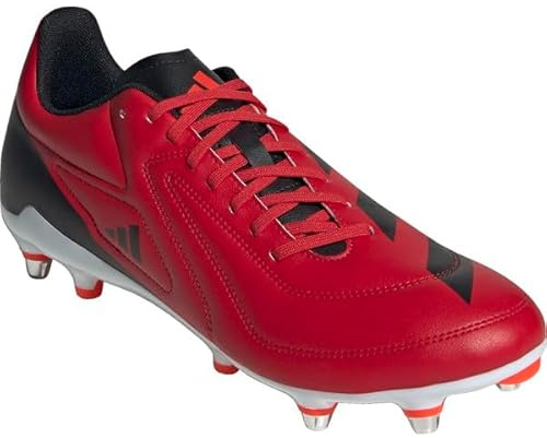 adidas Crampones Híbridos de Rugby RS15 - Campo Gras (SG), rojo, 42 EU