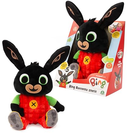 Giochi Preziosi - Bing Peluche Raccontastorie, Morbido Tessuto, Racconta 5 Differenti Storie, Ottimo Per La Nanna, Per Bambini A Partire Dai 18 Mesi