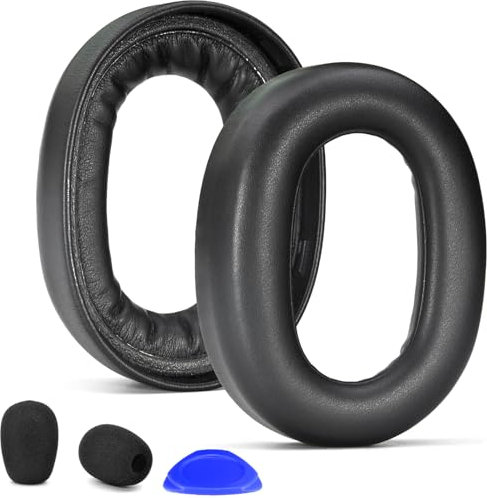 defean Almohadillas de repuesto compatibles con auriculares inalámbricos Jabra Evolve2 85 UC / Evolve2 85 MS (no son compatibles con Elite 85H), piel de proteína más suave, espuma de aislamiento de