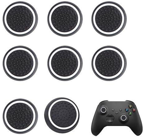 8PCS for PS5 Thumb Grips Enhance Grip and Comfort During Gaming for PS5 Controller Thumb Grips Provide Precision Control for PS5 Controller Grips Offer Handling for Competitive Play
