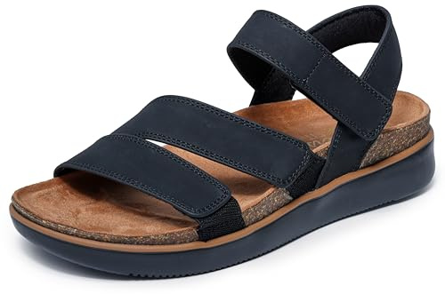 Skechers Women's LIFTED COMFORT flatform sandal, Black 7 M
