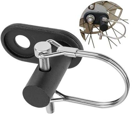 Gancio di traino per bicicletta, 1 pz, Nero, con perno di sicurezza, adatto a molte marche e modelli di rimorchi, gancio di traino per bicicletta, adattatore per timone posteriore