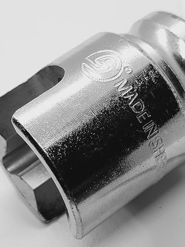 DawsonÂź UK Made - 1/2-Inch Drive Multi-Purpose Lineman Socket, Fits 3/4 4-Point Square Nuts, with 9/16 Slot for Grounding-Clamps Eye Bolt J-hooks Hot-line Clamps Impact Rated, Made In England