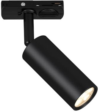 BRILONER - Faretto LED per sistema a binario, dimmerabile, orientabile, accessorio, tracklight, spot LED, faretto da soffitto, lampade, plafoniera, 40x100mm (LxA), nero