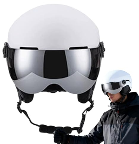 YRTUOP Casco Da Sci | Cappello Traspirante | Casco Da Sci Protettivo Per Esterno E Neve,Per Uomini Donne Sciatori Snowboarder Discesa Libera Località Sciistica Sport All'Aperto Motociclo
