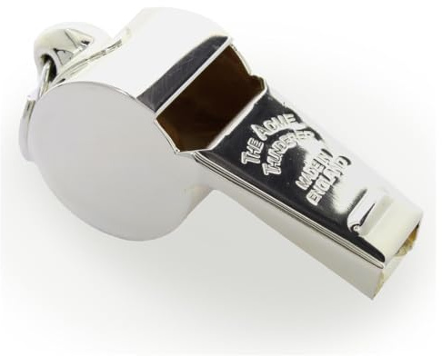 Personalised Engraved Hand Crafted Silver Plated Acme Thunderer 58.5 Whistle in Luxury Gift Box Teachers Coaches Graduation Birthdays