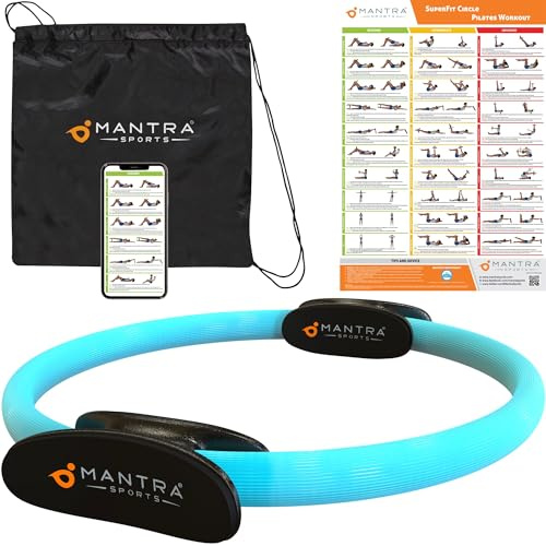 MANTRA SPORTS Pilates Ring Fit Fitness Trainer Per Pavimento Pelvico Donne E Uomini, Attrezzo L'allenamento a Casa, Gambe Cosce