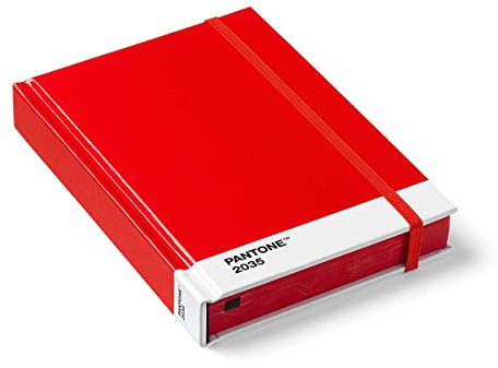 Pantone Notizbuch S, small, Hardcover, blanko, Red 2035, rot