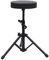 vidaXL Drumhocker Höhenverstellbar Drummersitz Schlagzeugsitz Schlagzeughocker Throne Drumsitz Schlagzeug Hocker Sitz Schwarz Rund
