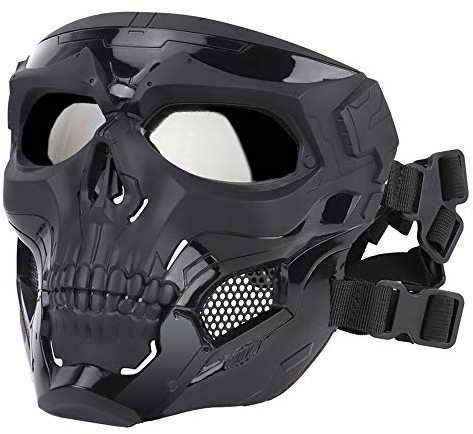 Tactical Skull Mask, Breathable Full Face Protective Mask for Cs Paintball Wargame Halloween Cosplay Costume Party